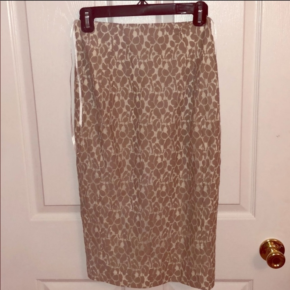 Black Halo high waist lace pencil skirt Size 0